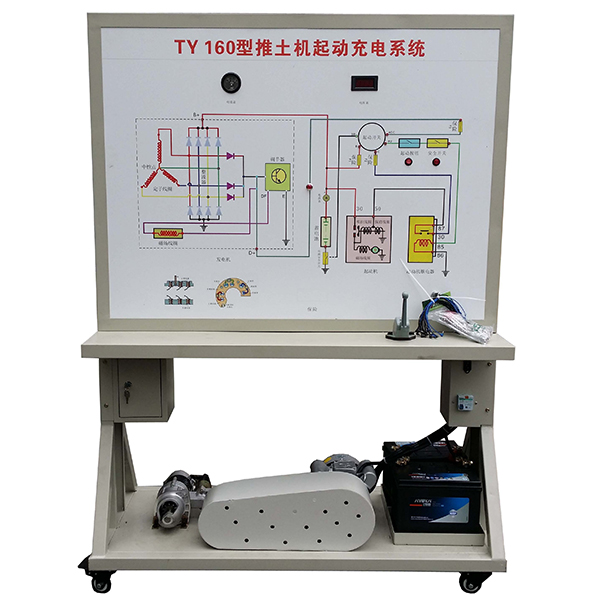推土機(jī)啟動(dòng)與充電系統(tǒng)實(shí)訓(xùn)臺(tái)(圖1) 推土機(jī)啟動(dòng)與充電系統(tǒng)實(shí)驗(yàn)臺(tái),拖拉機(jī)四輪轉(zhuǎn)向系統(tǒng)實(shí)驗(yàn)裝置